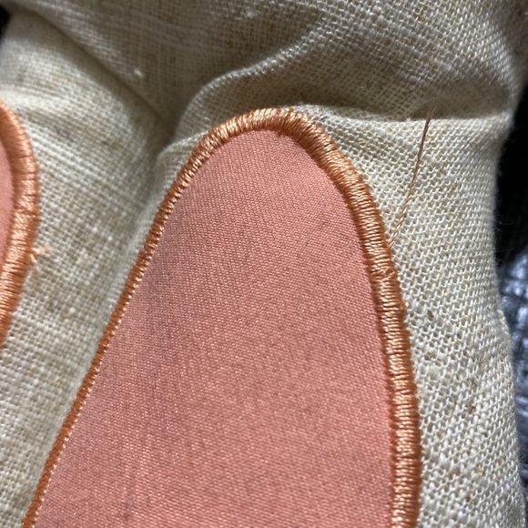 Cream and Pink Bunny Plush Home Accent - Picture 2 of 4